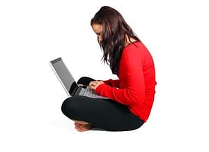 Woman on laptop