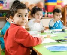 child at preschool